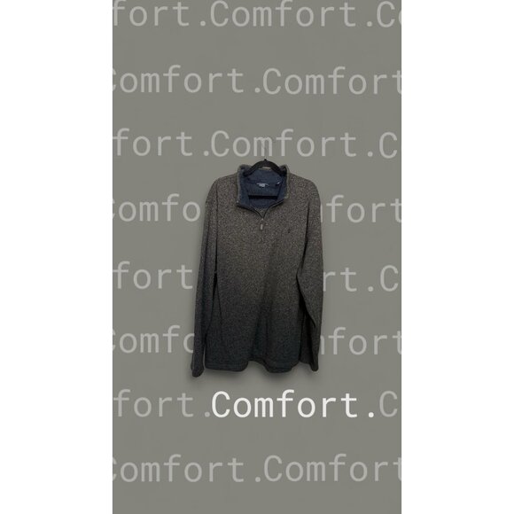 Izod Men’s Big And Tall Quarter Zip Sweater Fleece Pullover Size 3XL Tall - Picture 1 of 7